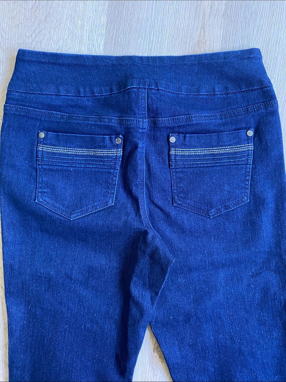 Northern Reflections Pull-On Stretch Ankle Jeans Dark Mid Rise Slim Straight - Picture 7 of 11